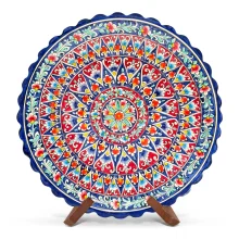 Ляган - КараКалам KR2, Риштан керамика, Ø 42 см Ляган - КараКалам KR2, Риштан керамика, Ø 42 см