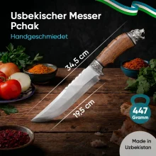 Узбекский нож - Пчак Тигр, 34,5 см