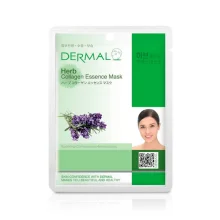 Tuch-Gesichtsmaske, mit Kollagen und Kräutern, Dermal, 23 g