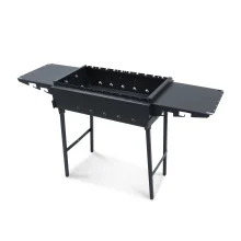 Klappbarer Grill ШашлыкOFF 60 Plus mit Ablagetischen, für 10 Spieße, Stahl 2 mm