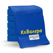 Полотенце - КоВалера, цвет синий, хлопок 100 %