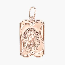Ikone - Anhänger, Rotgold 585°, 35 mm