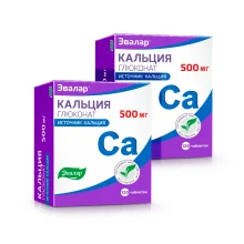 Calciumgluconat, Evalar, 120 Tabletten х 2