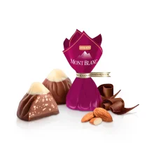 Конфеты шоколадные - Монблан, с дробленым миндалем, Roshen, 300 г