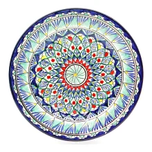Teller - Mehrob blau - MSV1 - Risсhtan Keramik, Ø 27 cm