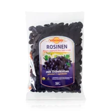 Rosinen schwarz, getrocknet, 200g aus Usbekistan
