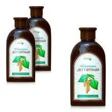 Шампунь - Дегтярный, для укрепления волос, Golden Pharm, 3 х 250 мл