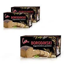 Roggenmischbrot - Borodinski, geschnitten, 3 х 350 g