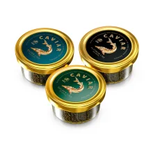 Störkaviar-Set, Platinum, Gold, Silver, 3 х 100 g