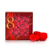 Seifenblätter-Set - Zum 8. März, rot, 16 Stk.