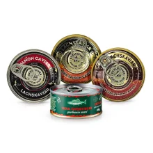 Roter Lachskaviar-Set, 4 x 95 g