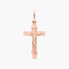 Крест, красное золото 585°, 25 мм