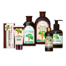 Körperset - Teer, Duschgel + Körperbalsam + Flüssigseife + Shampoo + Birkenteer, Golden Pharm Körperset - Teer, Duschgel + Körperbalsam + Flüssigseife + Shampoo + Birkenteer, Golden Pharm