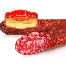 Wurst Salami - Braunschweigskaja, Rind- und Schweinefleisch, Lackmann, 250 g