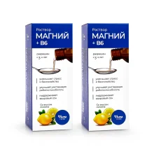 Магний +B6, раствор, 250 мл х 2 шт. 