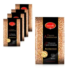 Крупа гречневая - Lackmann, отборная, 5 х 800 г