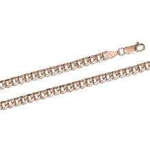 Herrenarmband, Rotgold 585°, Länge 19 cm