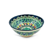 Коса Пиала Мехроб П2 - Риштан, керамика, ручная работа, 500 мл, Ø 15 см