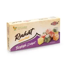 Восточные сладости - Рахат-лукум, со вкусом лимона, розы и фисташек, 400 г