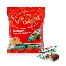 Конфеты шоколадные - Петушок Золотой гребешок, с арахисом, Красный Октябрь, 250 г