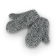 Urjupinsker flauschiges Kinder Handschuhe, grau, Größe 1 (0,6 -1,5 Jahre)