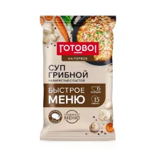 Pilzsuppe mit Nudeln, 150 g