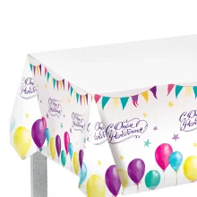 Tischdecke - Zum Geburtstag, Luftballons, PVC, 182 х 137 cm