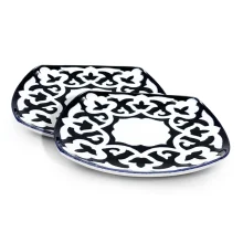 Tellerset Pahta Gul, Porzellan, 20,5 x 20,5 cm, 2 Stk.