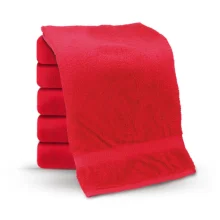 Handtuch, Farbe rot, Baumwolle 100 %