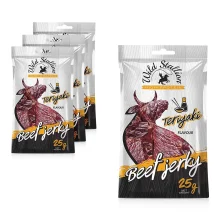 Getrocknetes Rindfleisch - Jerky, mit Teriyaki-Sauce Geschmack, Wild Stallion, 4 х 25 g