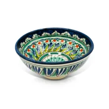 Коса Пиала Мехроб П10 - Риштан, керамика, ручная работа, 500 мл, Ø 15 см