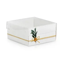Box mit Deckel - 5 Stück - Eco, 12 x 12 x 6 cm