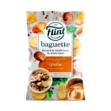 Weizen-Croutons - Flint Baguette, Pilze in Sahnesauce, 60 g