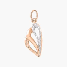 Anhänger, Rot- / Weißgold 585°, 29 mm