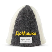 Шапка для бани - ДоМашка, цвет белый, серый