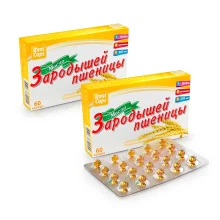 Weizenkeimöl, 60 Kapseln à 300 mg., Real Caps х 2