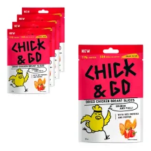 Getrocknete Hähnchenbrustfiletscheiben mit Paprika und Pfeffer, Chick & Go, 5 х 30 g