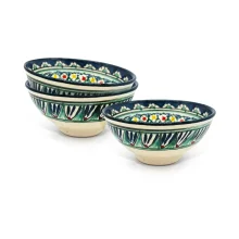 Коса Пиала Мехроб П8 - Риштан, керамика, ручная работа, 500 мл, Ø 15 см х 3 шт.