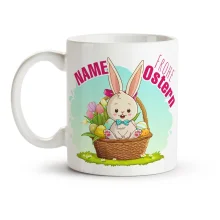 Кружка именная - Name Frohe Ostern, керамика, 330 мл