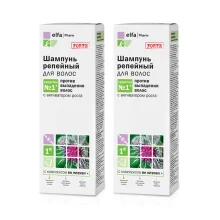 Shampoo mit Klettenwurzelöl, gegen Haarausfall mit Wachstumsaktivator, Elfa Pharm, 200 ml х 2