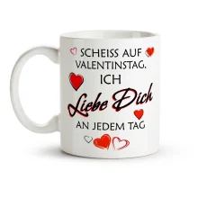Tasse - Liebe Dich, Keramik, 330 ml