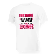 Namen T-Shirt für Männer - Design Ihr Name Die Legende, Baumwolle