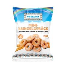 Kringelgebäck mit Vanillegeschmack in Zuckerglasur, Veselka, 250 g