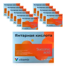 Bernsteinsäure, Vitamir, 40 Tabletten х 12