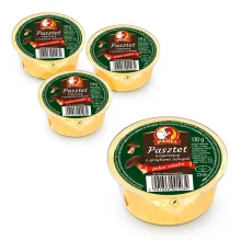 Schweineleberbrotaufstrich mit Pilzgeschmack, 4 х 130 g