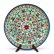 Ляган - КараКалам R1, Риштан керамика, Ø 37 см