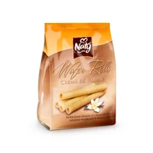 Kekse - Waffelröllchen mit Vanillecreme, Naty, 200 g