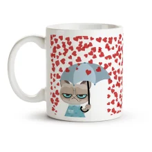 Tasse - Traurige Katze, Keramik, 330 ml