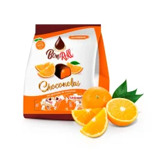 Конфеты желейные - Bon Roll, со вкусом апельсина в чёрном шоколаде, Uniconf, 80 г