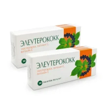 Eleutherococcus + Vit C + Vit E, 30 Tabletten х 2